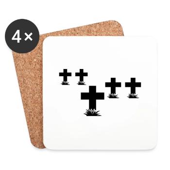 rip_1_f1 - Coasters (set of 4) - white - Front