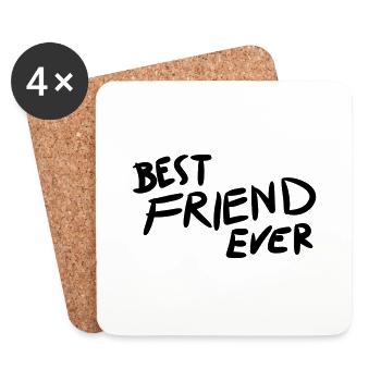 Best Friend Ever - Untersetzer (4er-Set) - Weiß - Vorne