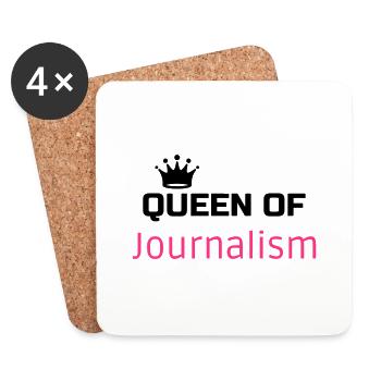 Journalist Journalism Journalismus Journaliste - Coasters (set of 4) - white - Front