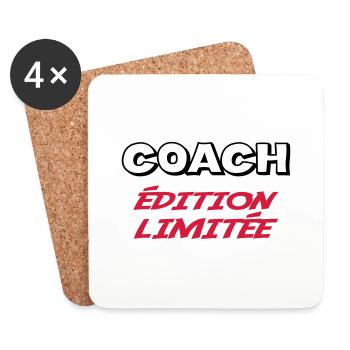 Coach edition limitée - Dessous de verre (lot de 4) - blanc - Devant