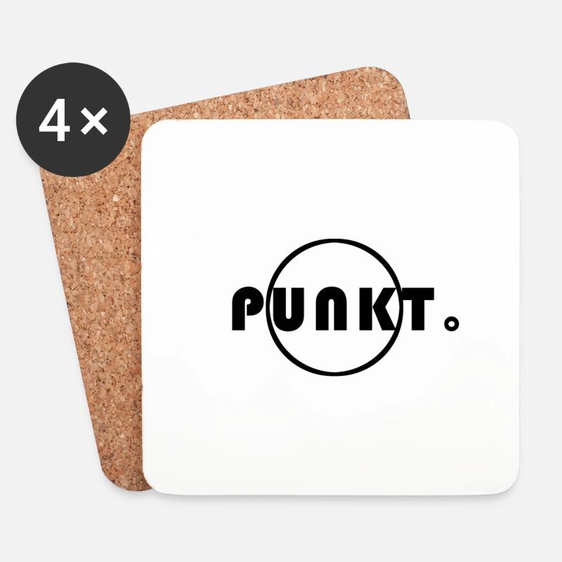 Punkt - Untersetzer (4er-Set) - Weiß
