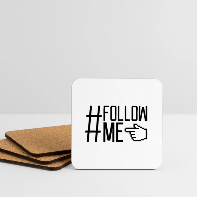 Hand pointer follow Coasters (set of 4)
