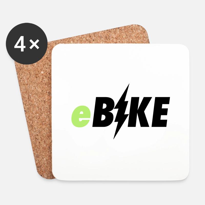 e Bike - Untersetzer (4er-Set) - Weiß