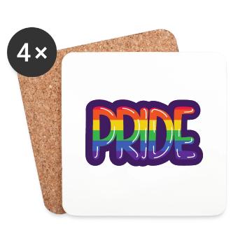 LGBT Pride - Coasters (set of 4) - white - Front