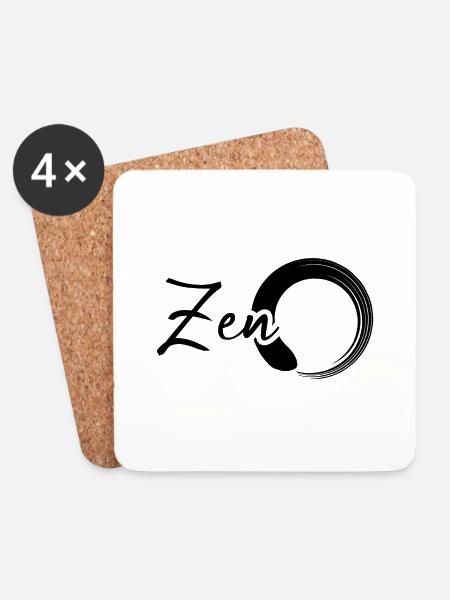 Zen - Untersetzer (4er-Set) - Weiß