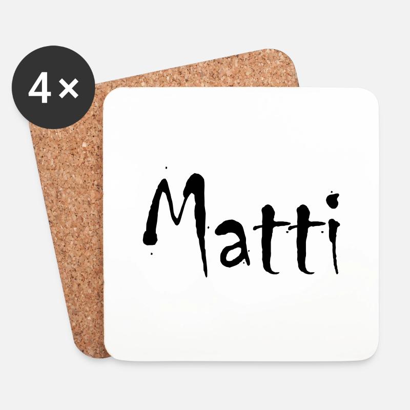 matti - Untersetzer (4er-Set) - Weiß