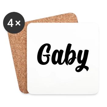 Gaby - Untersetzer (4er-Set) - Weiß - Vorne