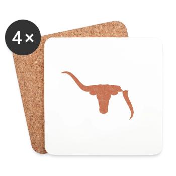 Bull - Coasters (set of 4) - white - Front
