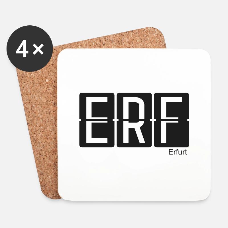 Erfurt - Untersetzer (4er-Set) - Weiß