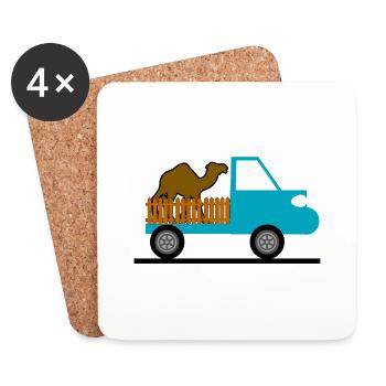 Truck - Untersetzer (4er-Set) - Weiß - Vorne