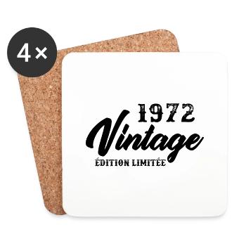 1972 Vintage Edition Limitée - Dessous de verre (lot de 4) - blanc - Devant