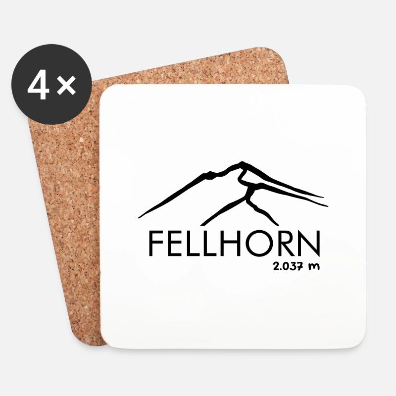 Fellhorn - Untersetzer (4er-Set) - Weiß