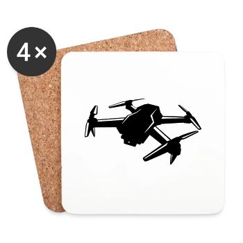 Drone - Coasters (set of 4) - white - Front