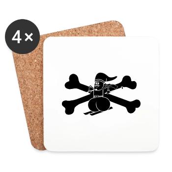 cross mk - Dessous de verre (lot de 4) - blanc - Devant