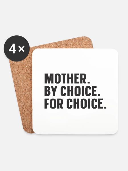 Mother By Choice For Choice - Untersetzer (4er-Set) - Weiß