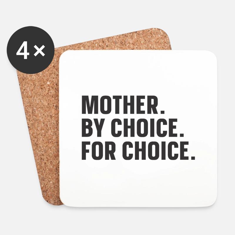 Mother By Choice For Choice - Untersetzer (4er-Set) - Weiß