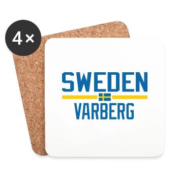 Sweden Varberg - Coasters (set of 4) - white - Front
