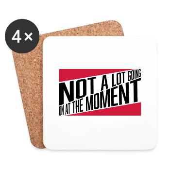 Not much going on - Untersetzer (4er-Set) - Weiß - Vorne