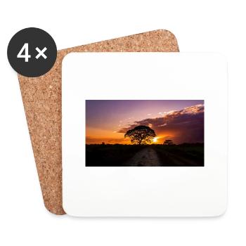 Sonnenuntergang in Venezuela - Untersetzer (4er-Set) - Weiß - Vorne