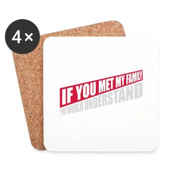 you would understand quote - Coasters (set of 4) - white - Front