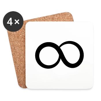 Infinity symbol Endless Love Infinitude Vector - Untersetzer (4er-Set) - Weiß - Vorne