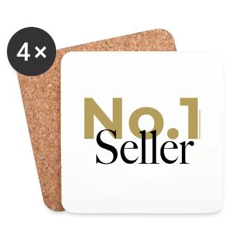 No. 1 Seller Spruch - Untersetzer (4er-Set) - Weiß - Vorne