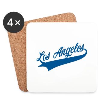 Los Angeles Blue - Coasters (set of 4) - white - Front