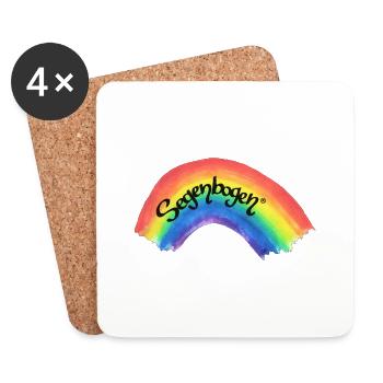 Segenbogen® Sticker - Untersetzer (4er-Set) - Weiß - Vorne