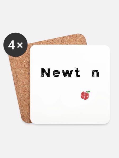 Isaac Newton - Untersetzer (4er-Set) - Weiß