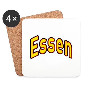 eat - Coasters (set of 4) - white - Front