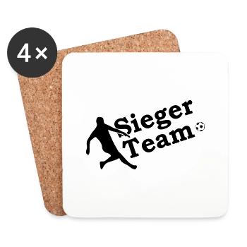 Soccer Fussball - Untersetzer (4er-Set) - Weiß - Vorne