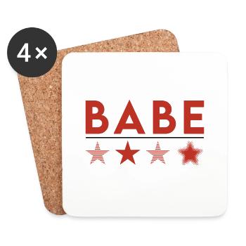 Bebe - Dessous de verre (lot de 4) - blanc - Devant