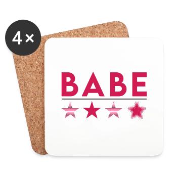 Bebe - Dessous de verre (lot de 4) - blanc - Devant