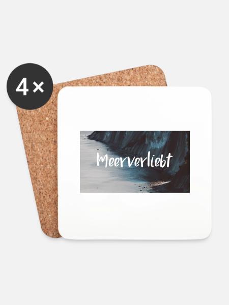 Meer Verliebt - Untersetzer (4er-Set) - Weiß