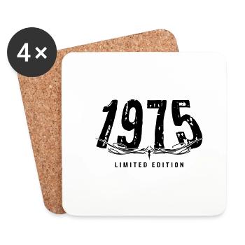 1975 LIMITED EDITION verziert >>> Vectorgraphic - Untersetzer (4er-Set) - Weiß - Vorne