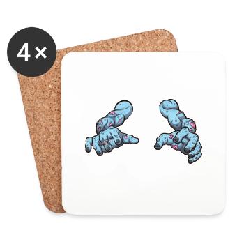Zombie Arms - Coasters (set of 4) - white - Front