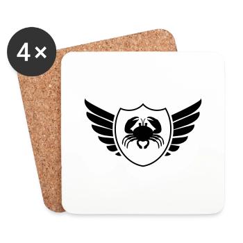 Crab Coat of Arms - Coasters (set of 4) - white - Front
