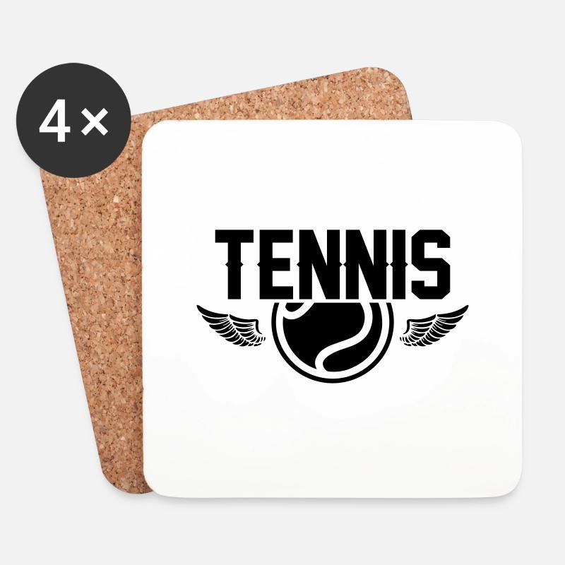 tennis - Untersetzer (4er-Set) - Weiß