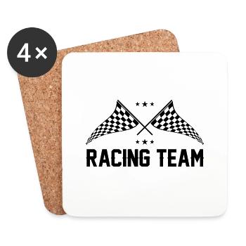 Racing Team 01 - Coasters (set of 4) - white - Front