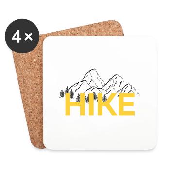 Hiking is a passion - Coasters (set of 4) - white - Front
