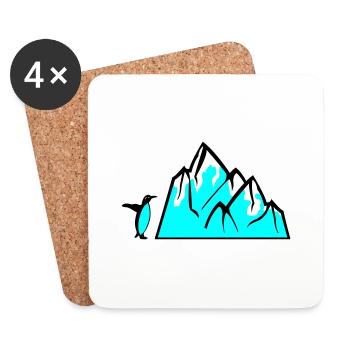 Penguin - Coasters (set of 4) - white - Front