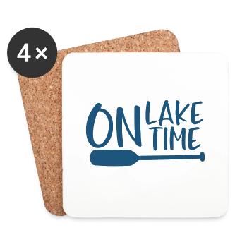 À l’heure du lac - Dessous de verre (lot de 4) - blanc - Devant