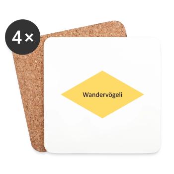 Wandervögeli - Untersetzer (4er-Set) - Weiß - Vorne
