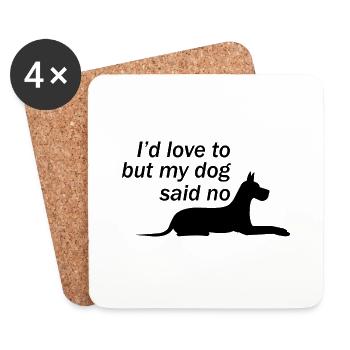 Hund Dog - Coasters (set of 4) - white - Front
