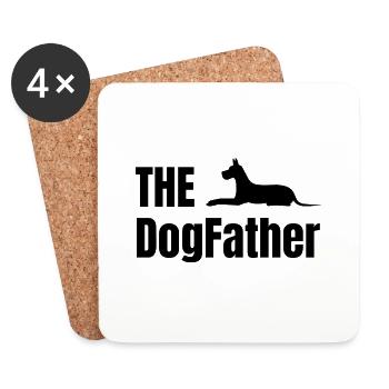Hund Dog - Untersetzer (4er-Set) - Weiß - Vorne