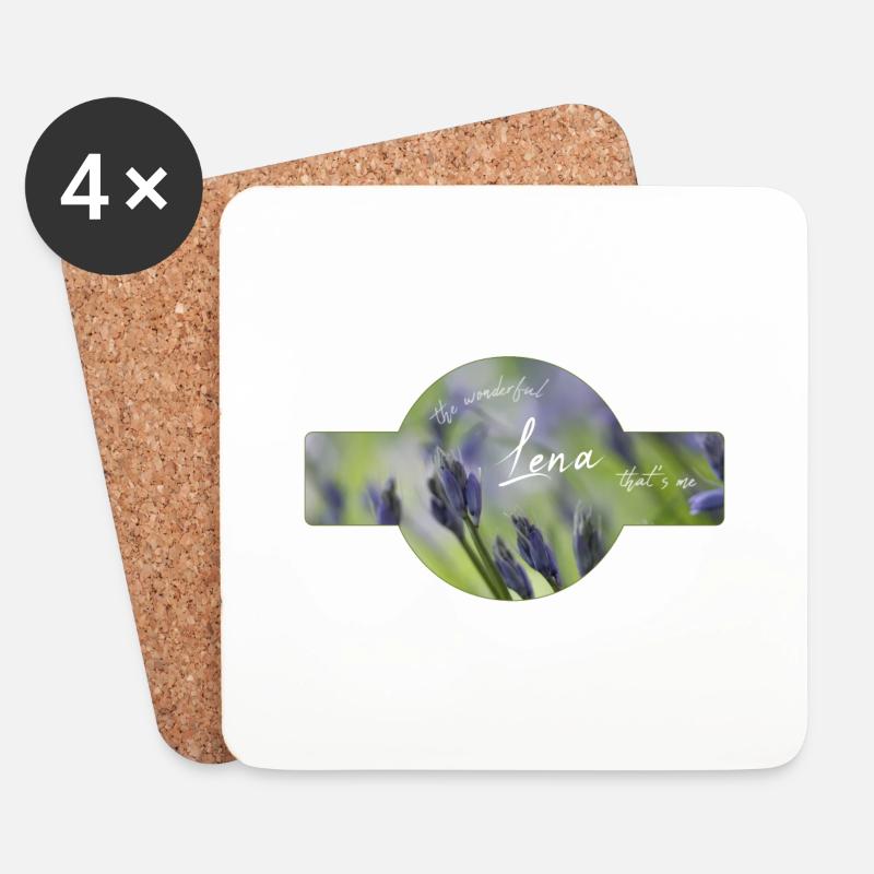 Lena - Untersetzer (4er-Set) - Weiß