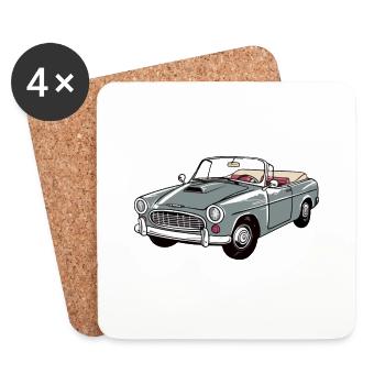Grey convertible - Coasters (set of 4) - white - Front