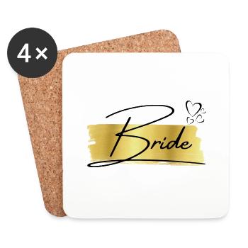 Bride Golden - The Bride - Coasters (set of 4) - white - Front