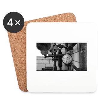 Urbex Photography | Pipes into the past - Coasters (set of 4) - white - Front