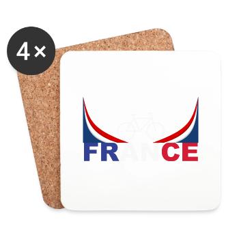 France - Untersetzer (4er-Set) - Weiß - Vorne